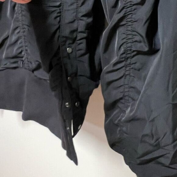 ATHLETA Point Reyes Black Moto Bomber Jacket Womens Sz S - Picture 10 of 14
